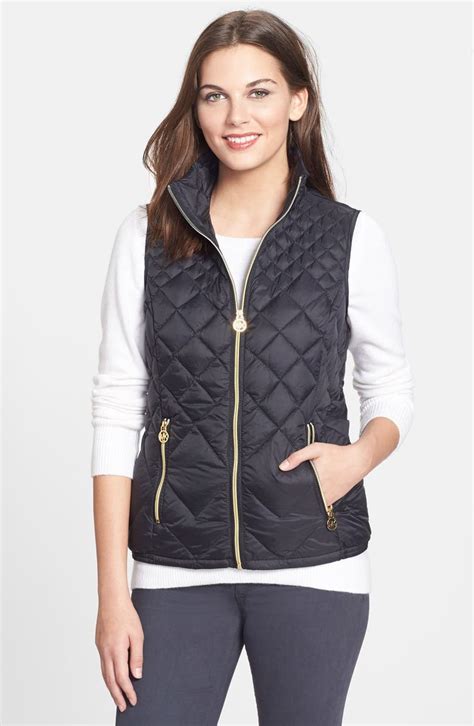 michael kors two tone down vest|Down.